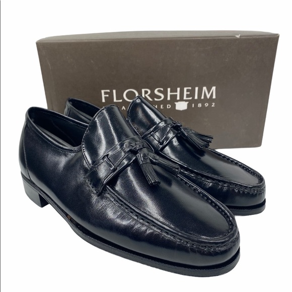 Florsheim Other - Florsheim Como Moc Toe Tassle Loafer Black Shoes